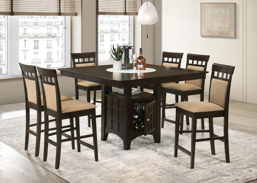 Gabriel Brown 7 Pc Counter Height Dining Set - MyWaynesHome #