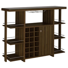 Evelio Brown Bar Cabinet - MyWaynesHome #
