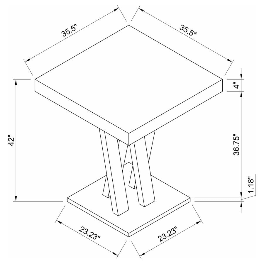 Freda Brown Bar Table - MyWaynesHome #