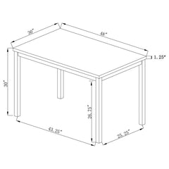 Garza Grey Dining Table - MyWaynesHome #