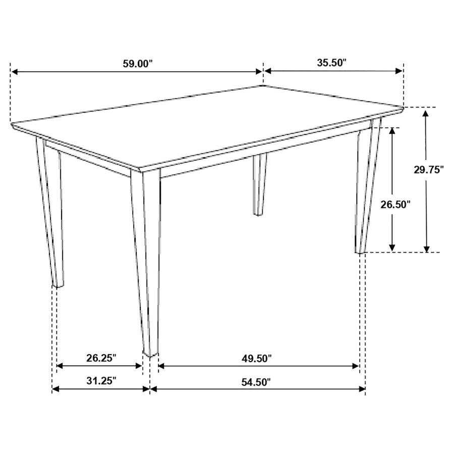 Gabriel Brown Dining Table - MyWaynesHome #