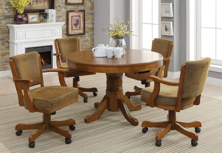 Mitchell Brown 5 Pc Game Table Set - MyWaynesHome #