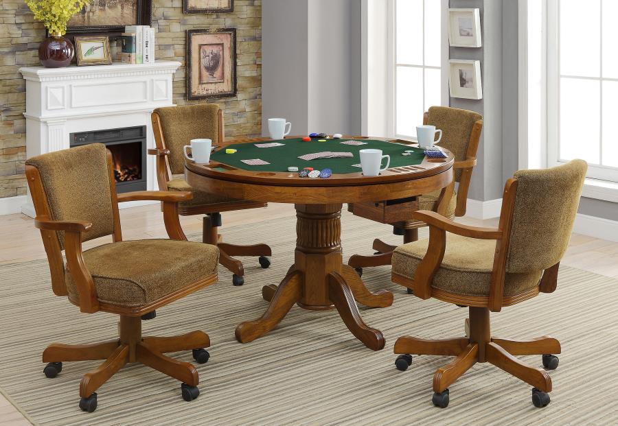 Mitchell Brown 5 Pc Game Table Set - MyWaynesHome #