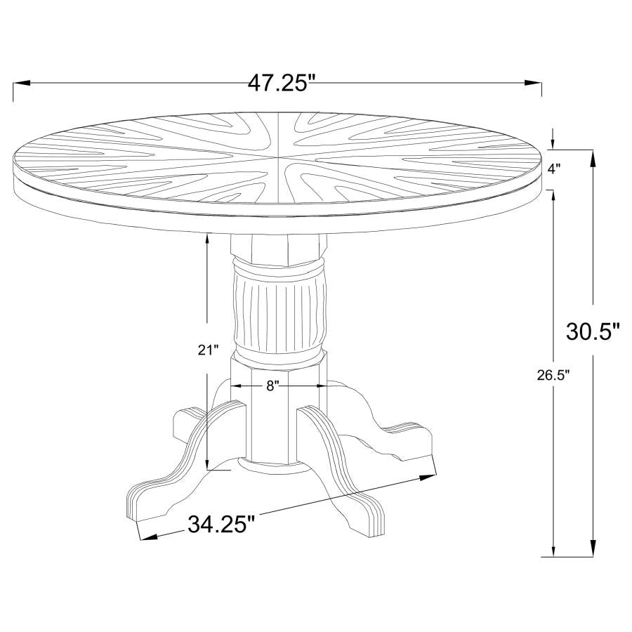 Mitchell Brown Game Table - MyWaynesHome #