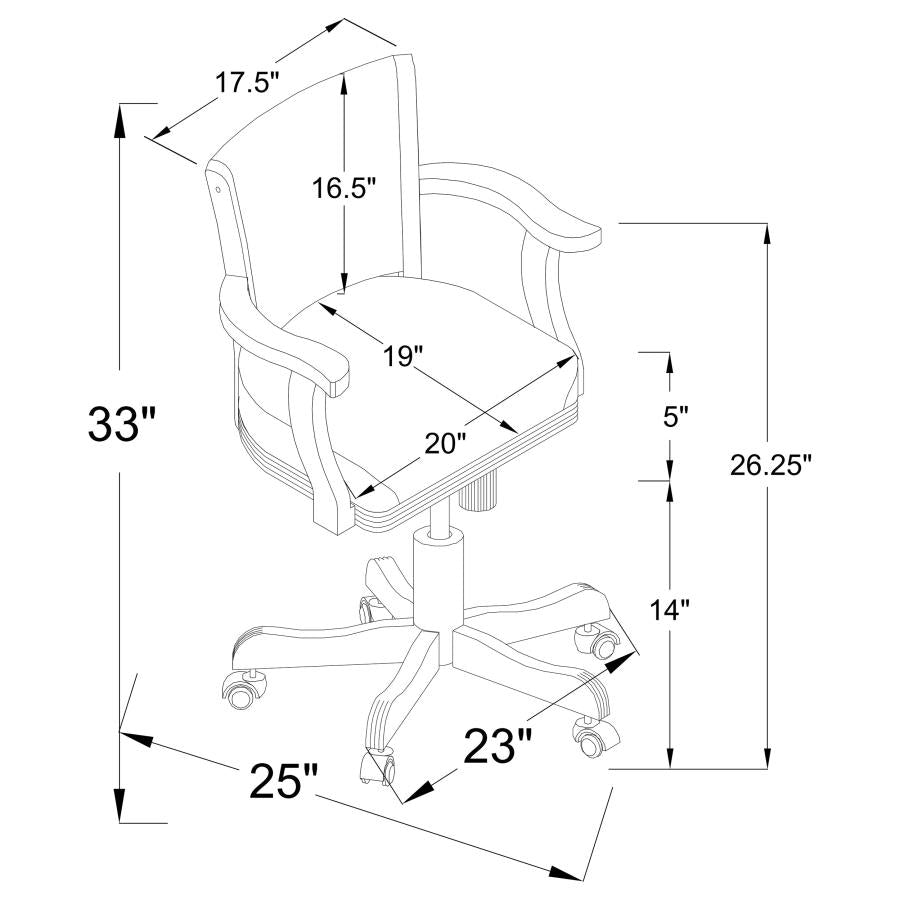 Mitchell Brown Game Chair - MyWaynesHome #