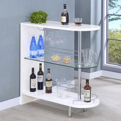 Adolfo White Home Bar - MyWaynesHome #