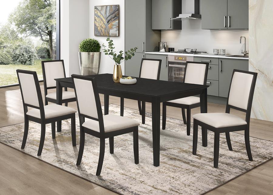 Louise Black 7 Pc Dining Set - MyWaynesHome #