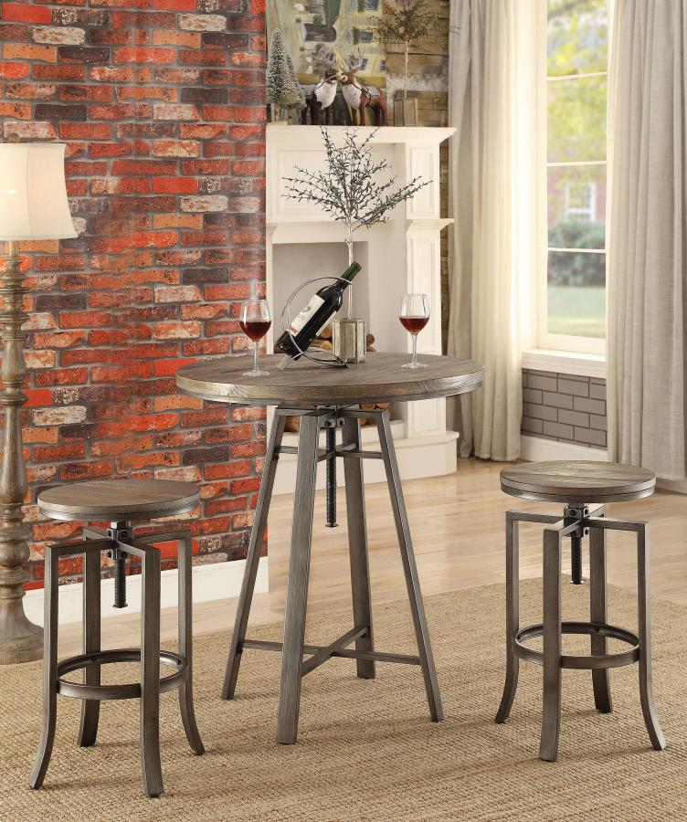 Bartlett Brown Adjustable Bar Table - MyWaynesHome #