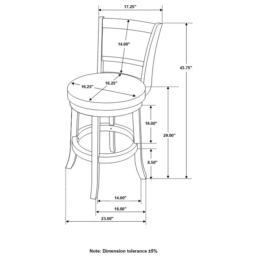 Broxton Black Swivel Bar Stool - MyWaynesHome #