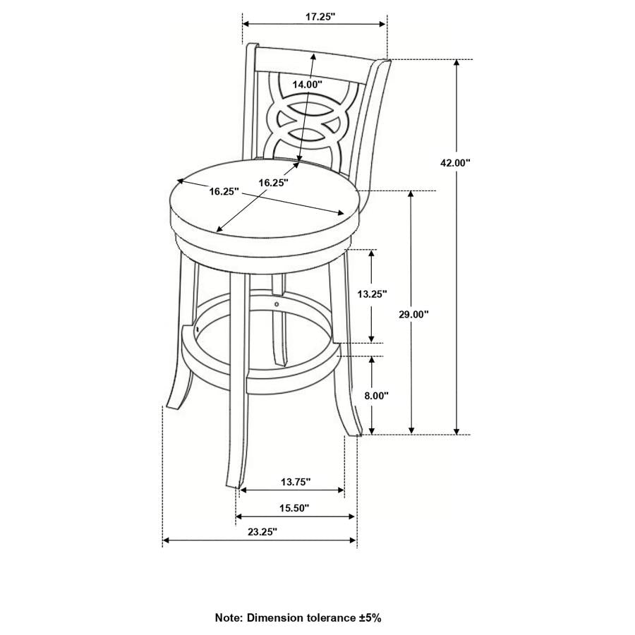 Calecita Black Swivel Bar Stool - MyWaynesHome #