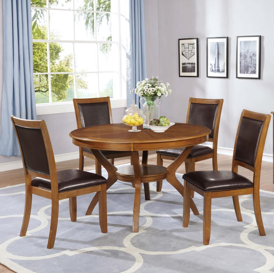 Nelms Brown 5 Pc Dining Set - MyWaynesHome #