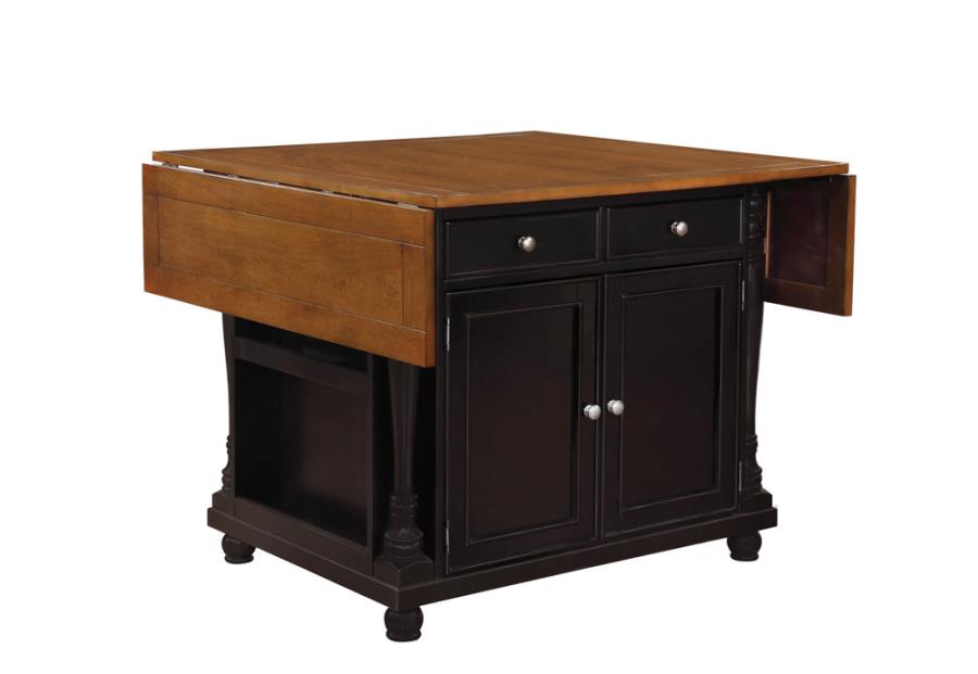 Slater Black Kitchen Island - MyWaynesHome #