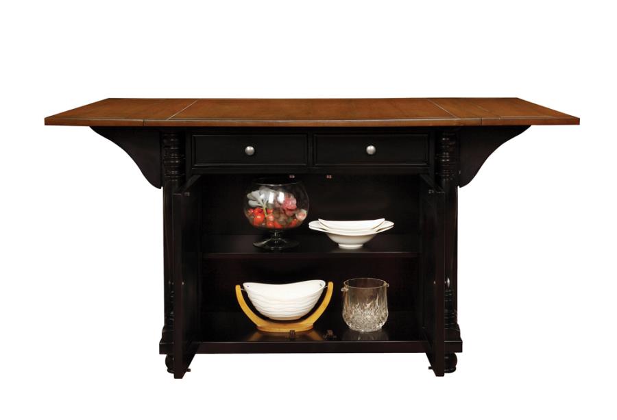 Slater Black Kitchen Island - MyWaynesHome #