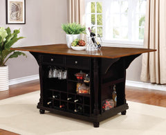 Slater Black Kitchen Island - MyWaynesHome #