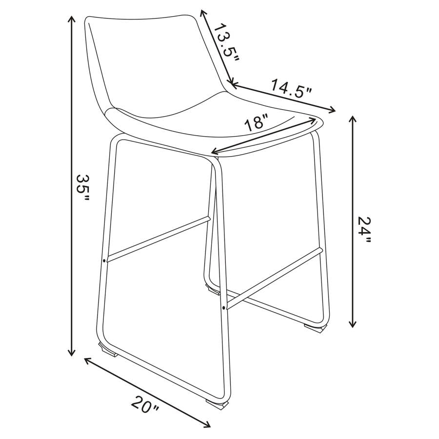 Michelle Brown Counter Stool - MyWaynesHome #