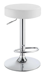 Ramses White Adjustable Bar Stool - MyWaynesHome #