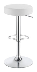 Ramses White Adjustable Bar Stool - MyWaynesHome #