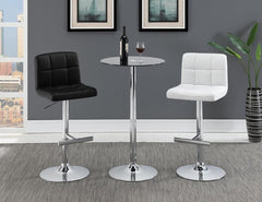 Lenny Black Adjustable Bar Stool - MyWaynesHome #