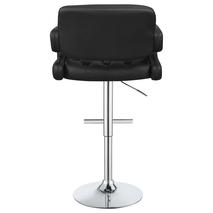 Brandi Black Adjustable Bar Stool - MyWaynesHome #
