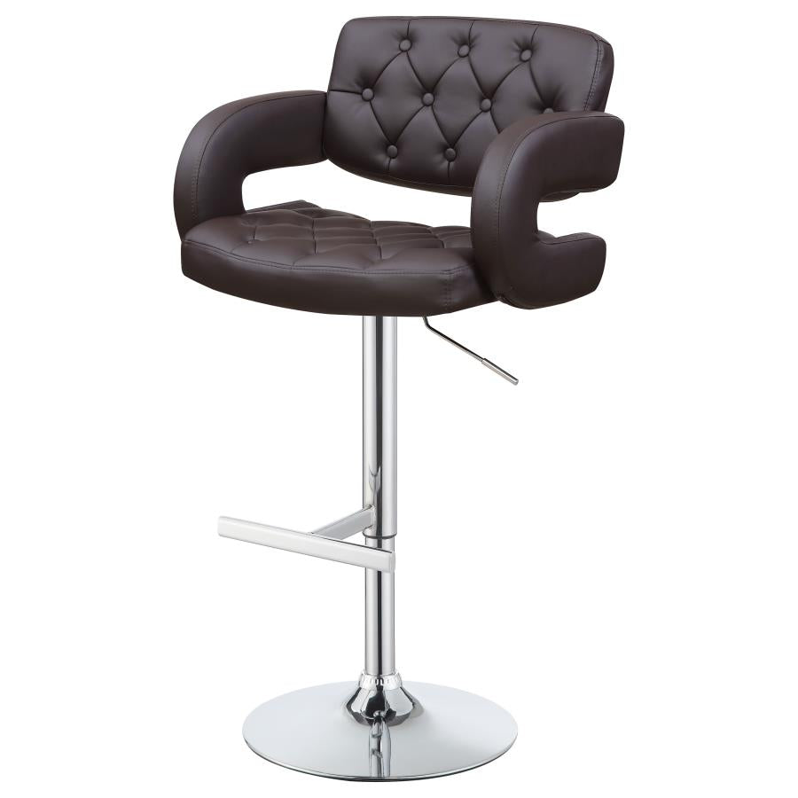Brandi Brown Adjustable Bar Stool - MyWaynesHome #