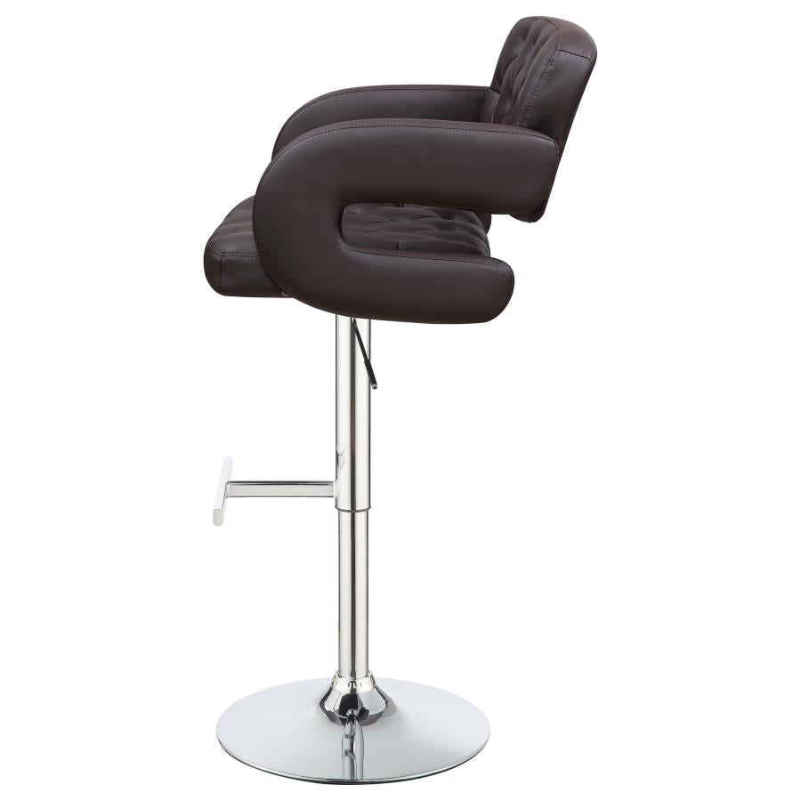 Brandi Brown Adjustable Bar Stool - MyWaynesHome #