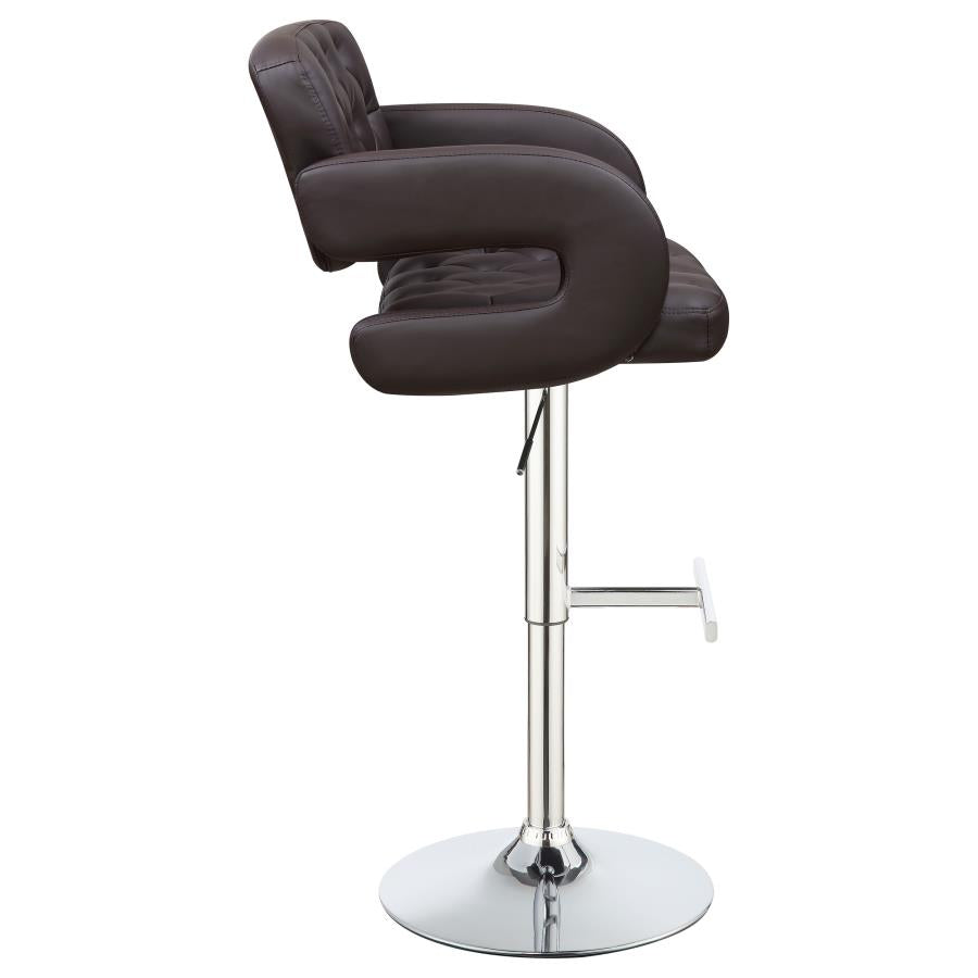 Brandi Brown Adjustable Bar Stool - MyWaynesHome #