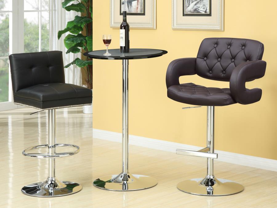 Brandi Brown Adjustable Bar Stool - MyWaynesHome #