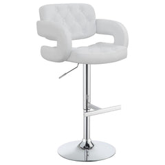 Brandi White Adjustable Bar Stool - MyWaynesHome #