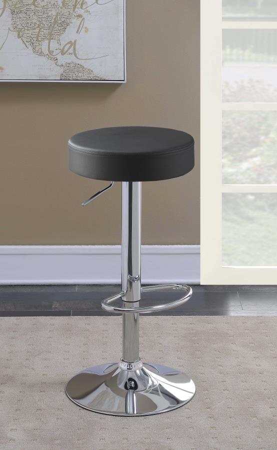 Ramses Black Adjustable Bar Stool - MyWaynesHome #