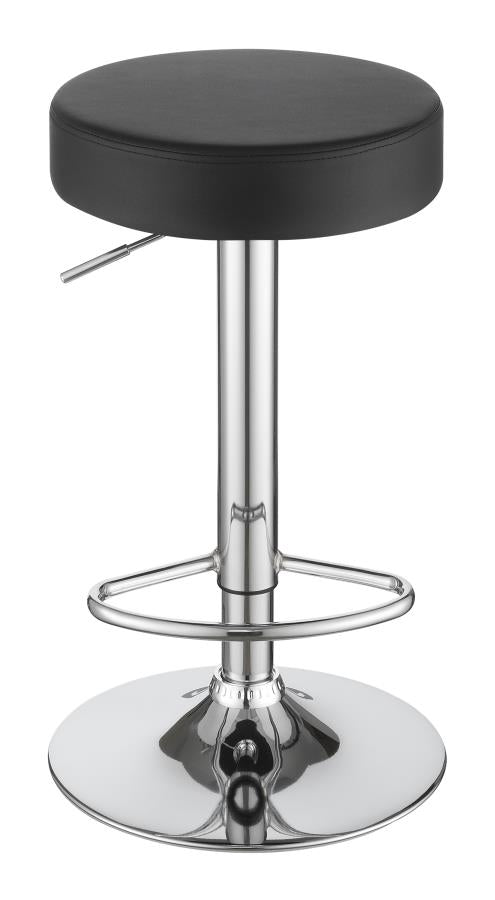 Ramses Black Adjustable Bar Stool - MyWaynesHome #