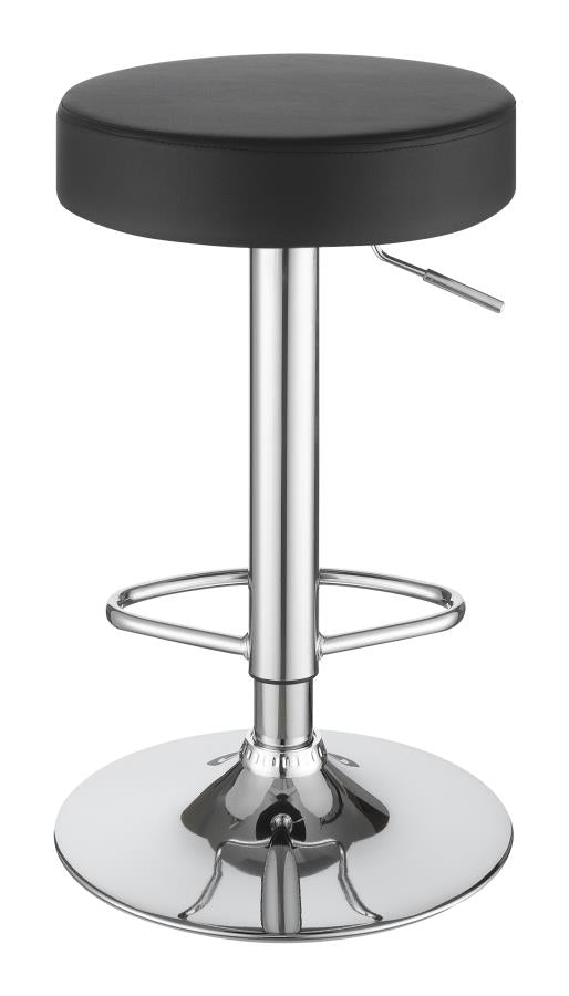 Ramses Black Adjustable Bar Stool - MyWaynesHome #