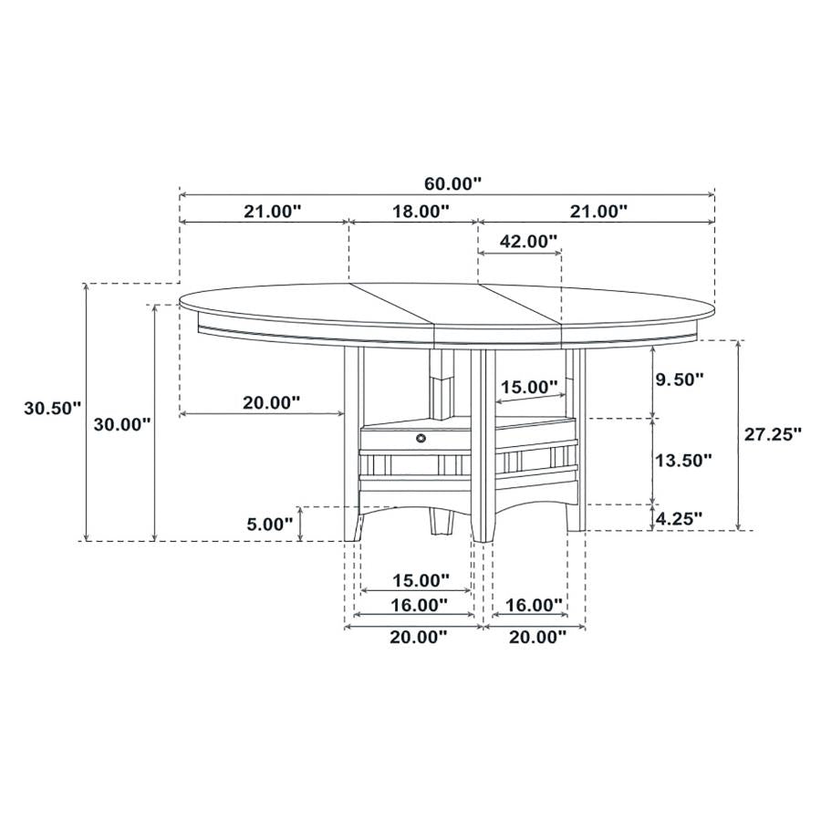 Lavon Brown 5 Pc Dining Set - MyWaynesHome #