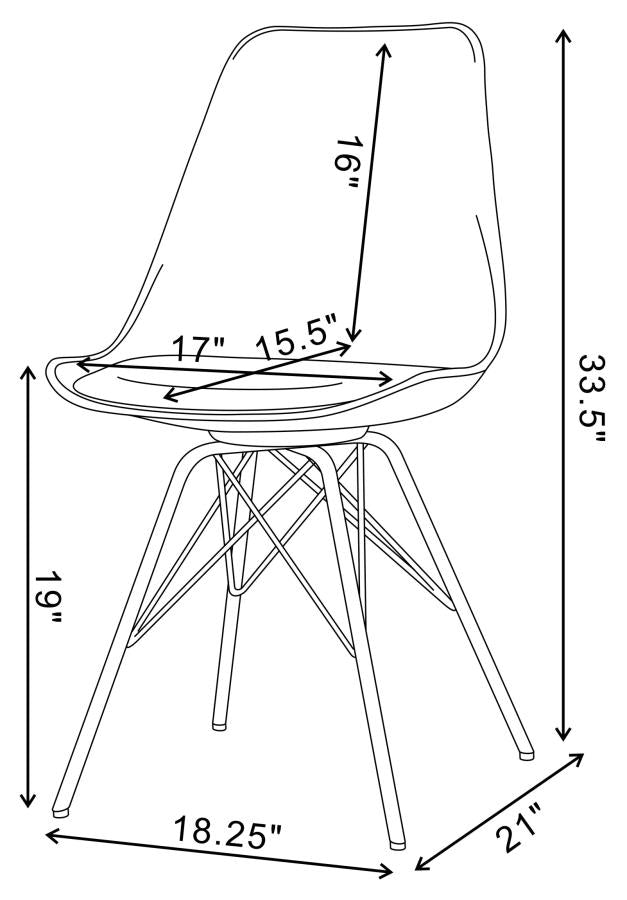 Juniper Black Side Chair - MyWaynesHome #