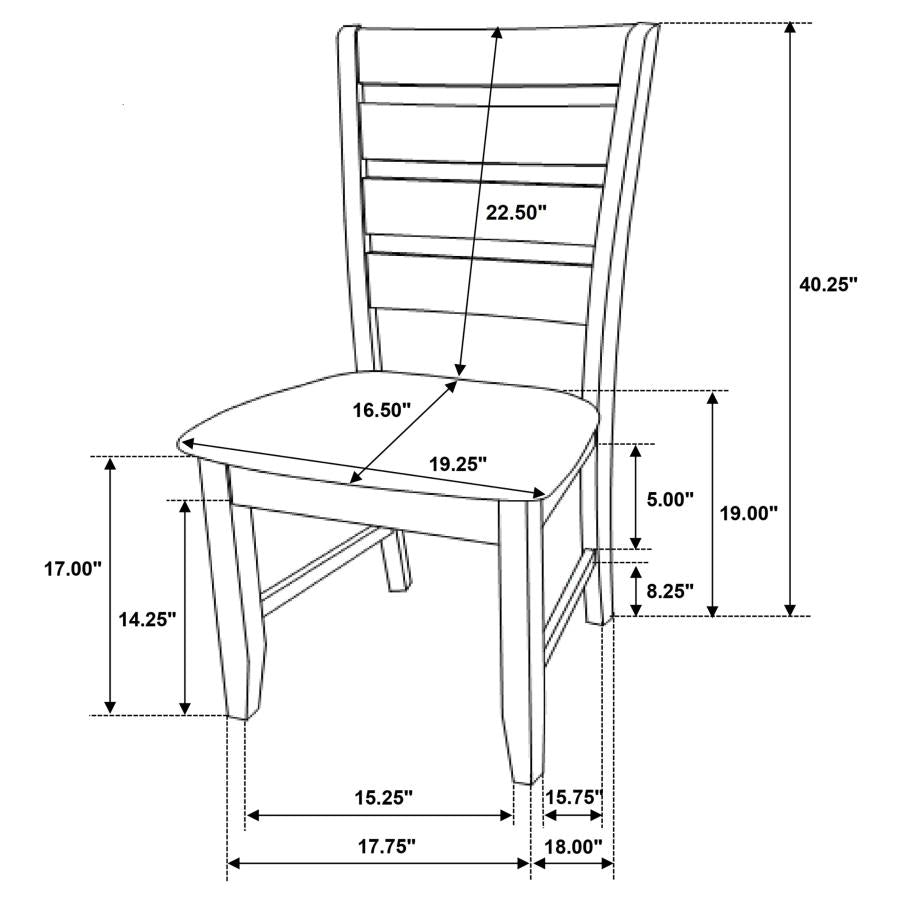 Dalila Brown 5 Pc Dining Set - MyWaynesHome #