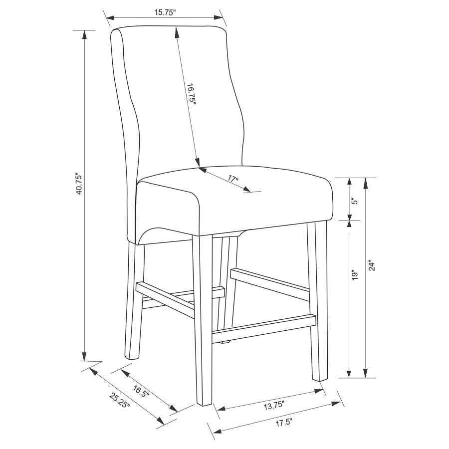 Mulberry Grey Counter Stool - MyWaynesHome #