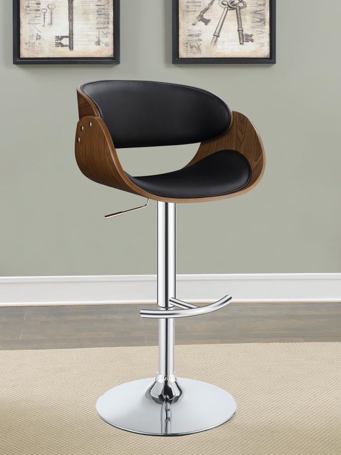 Dana Black Adjustable Bar Stool - MyWaynesHome #