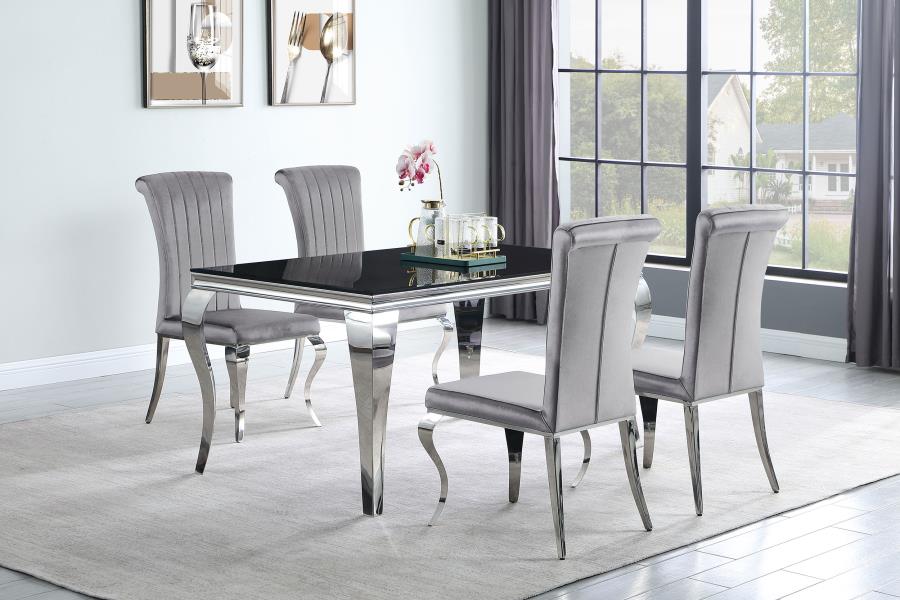 Carone Grey 5 Pc Dining Set - MyWaynesHome #