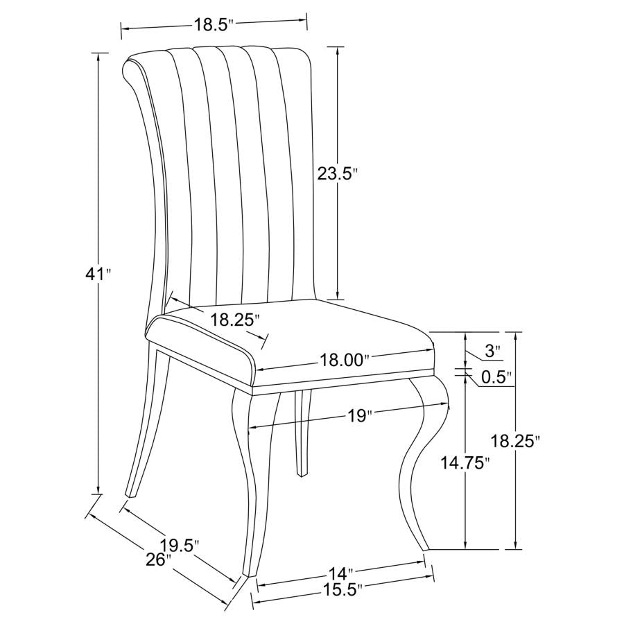 Betty Black Side Chair - MyWaynesHome #