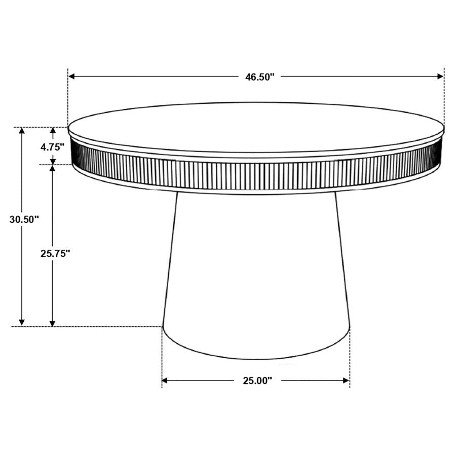 Ortega White Dining Table - MyWaynesHome #