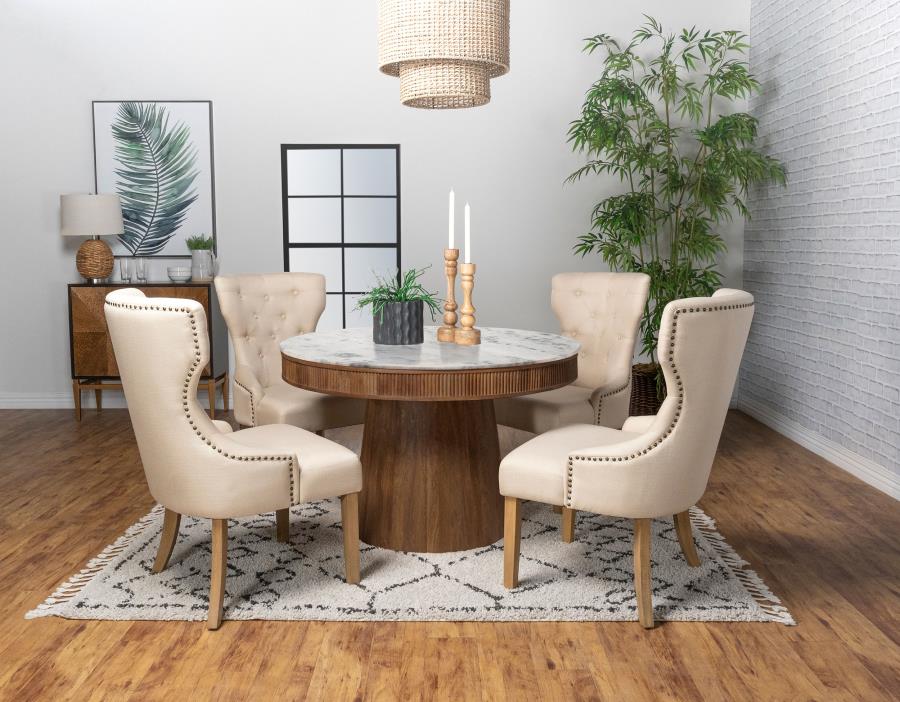 Ortega White Dining Table - MyWaynesHome #