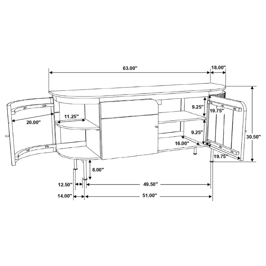Ortega White Sideboard - MyWaynesHome #