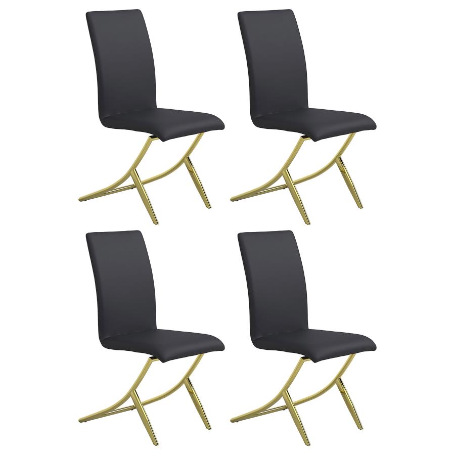 Carmelia Black Side Chair - MyWaynesHome #