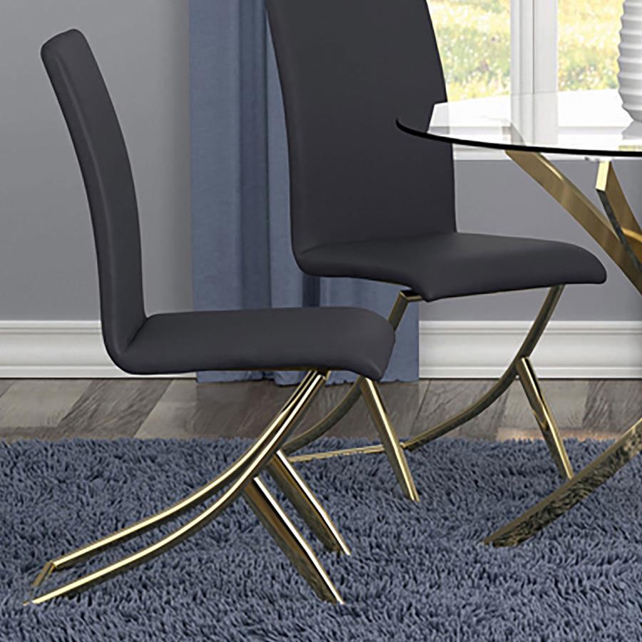 Carmelia Black Side Chair - MyWaynesHome #