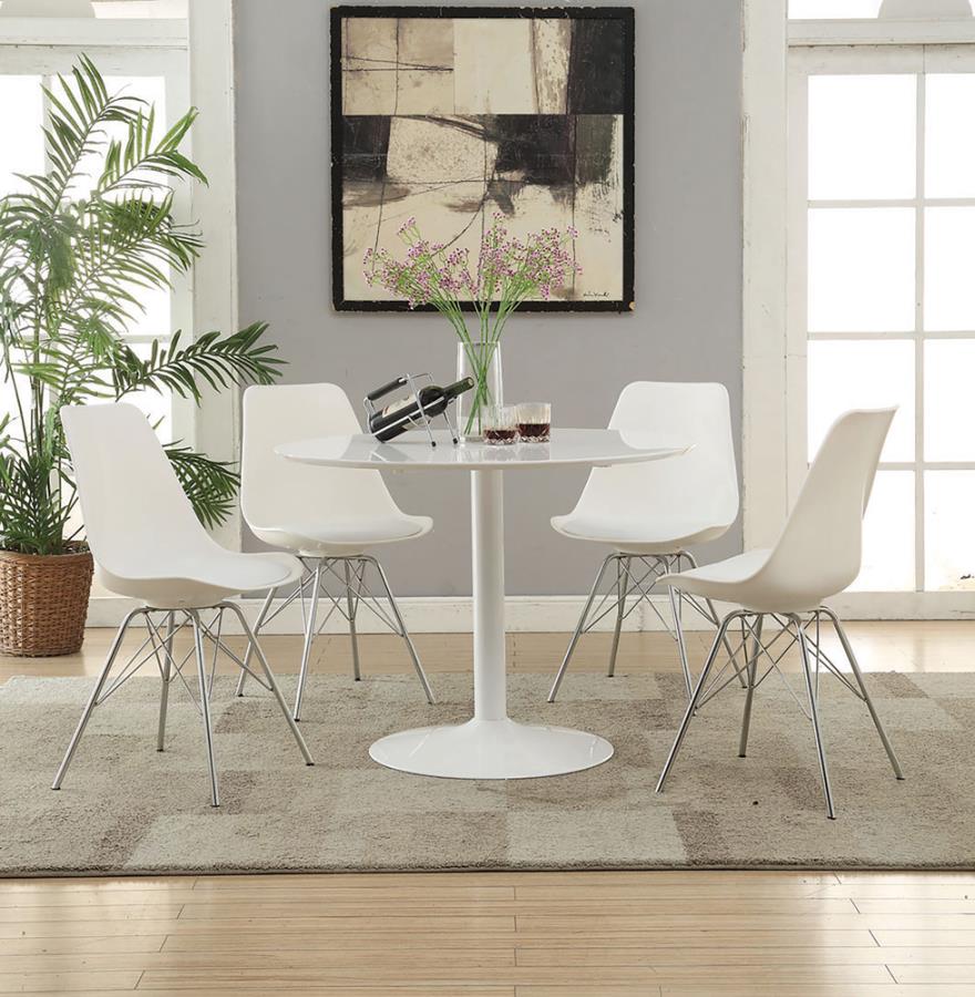 Lowry White Dining Table - MyWaynesHome #