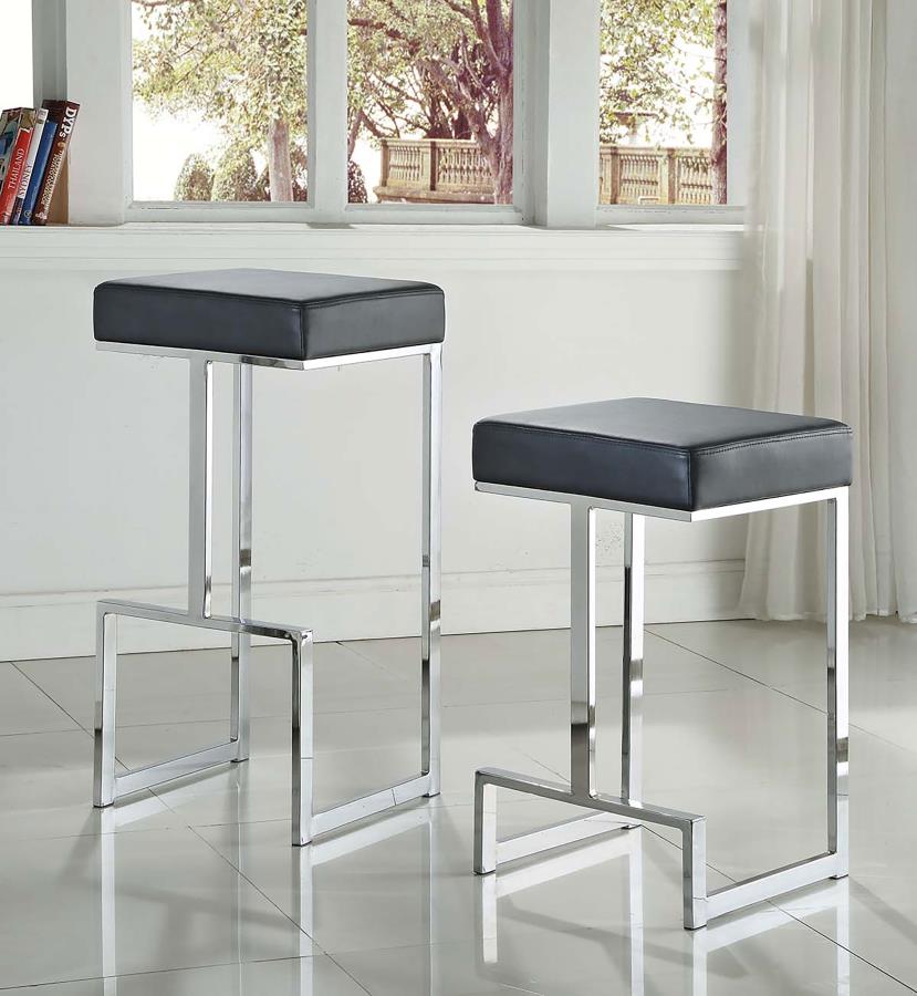 Gervase Black Bar Stool - MyWaynesHome #