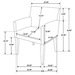 Catherine Grey Arm Chair - MyWaynesHome #