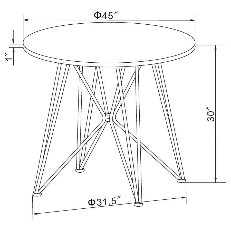 Rennes Black Dining Table - MyWaynesHome #