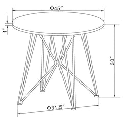 Rennes Black Dining Table - MyWaynesHome #