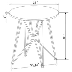 Rennes Black Counter Height Dining Table - MyWaynesHome #