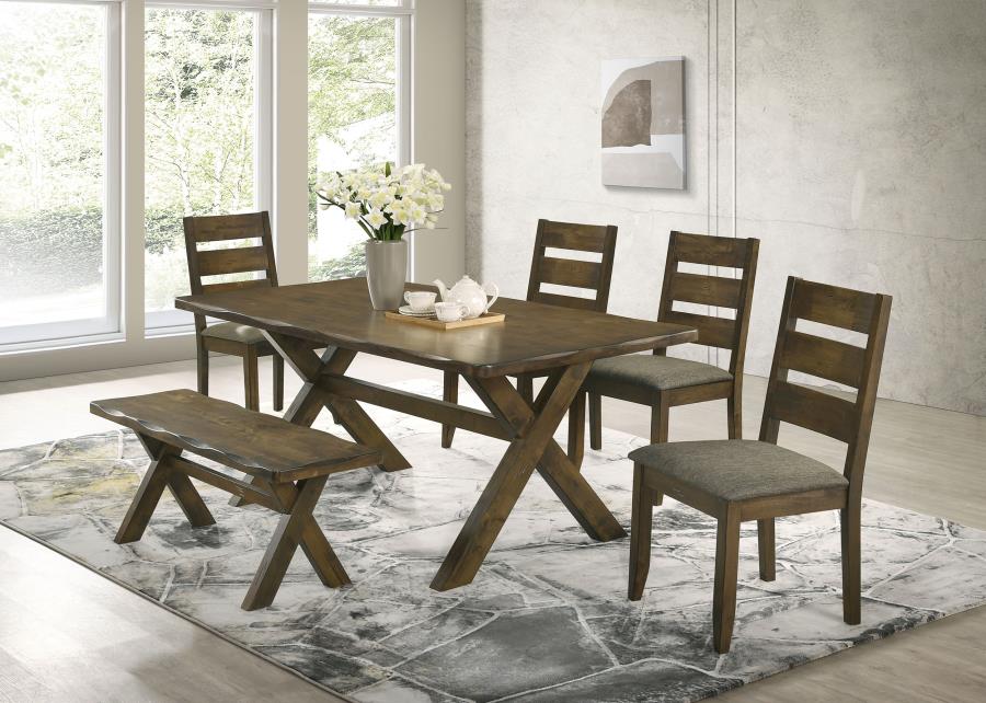 Alston Brown 6 Pc Dining Set - MyWaynesHome #